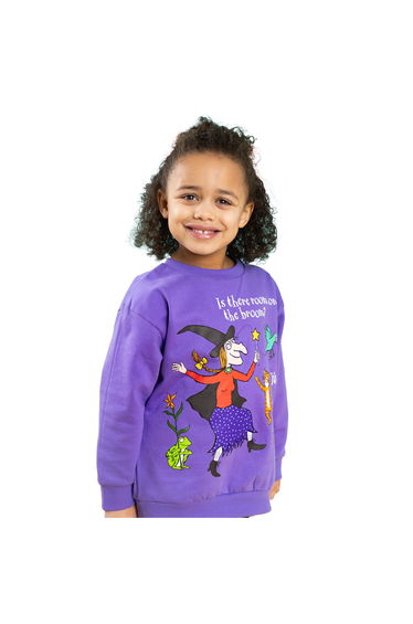 Room On The Broom Childrens/Kids Characters Sweatshirt - Purple