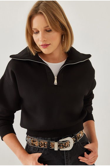 Women's Triple Thread Raised Zippered Sweatshirt
