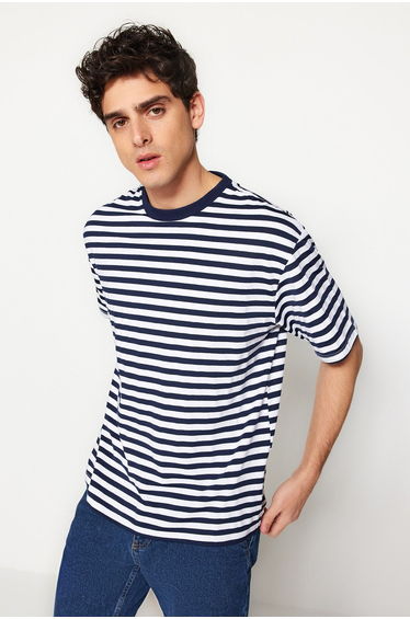 T-Shirt - Navy blue - Relaxed fit