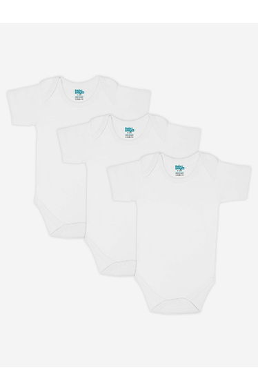Pack of 3 - Solid Short Sleeves Bodysuit