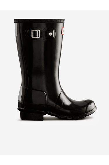 Hunter Kids Original Gloss Wellington Boots in Black
