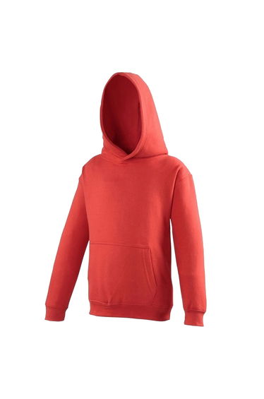 Awdis Kids Unisex Hooded Sweatshirt / Hoodie / Schoolwear - Fire Red