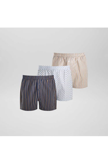 3 pairs of boxer shorts BLUE