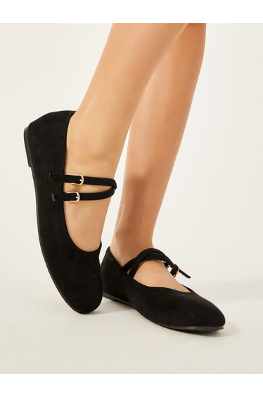 Mary Jane Ballerinas Shoes with Buckle Closure