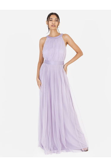 Anaya With Love Recycled Dusty Lilac Halter Neck Maxi Dress