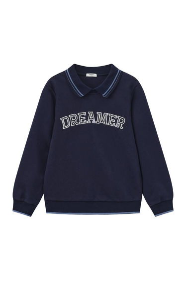 Unisex Collared Sweatshirt with Print