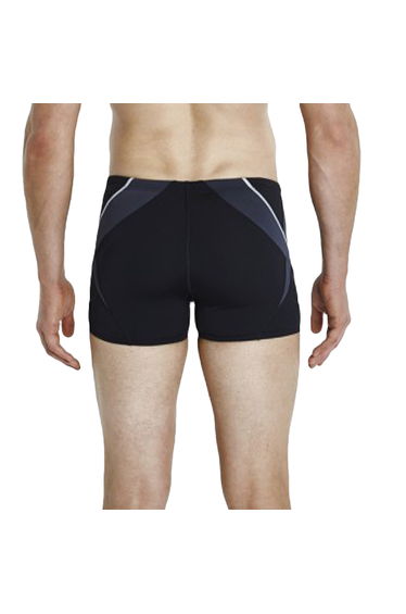 Speedo Fit Mens Splice Swimmimg Swim Aquashorts Boxer Trunks Shorts - Black