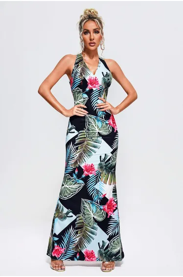 Loretta Printed Maxi Dress