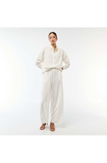 Linen Blend Shirt WHITE