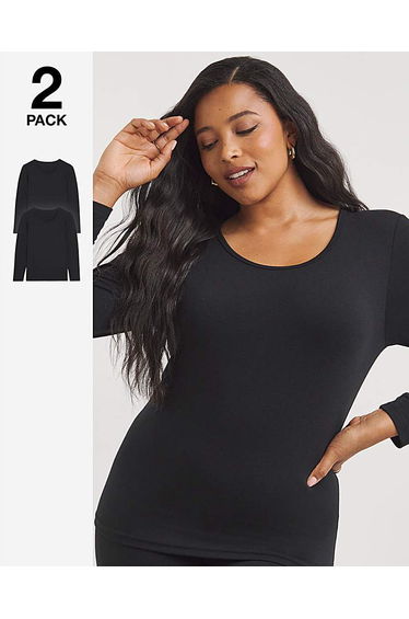 2 Pack Thermal Long Sleeve Tops