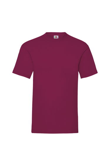 Fruit Of The Loom Mens Valueweight Short Sleeve T-Shirt - Burgundy