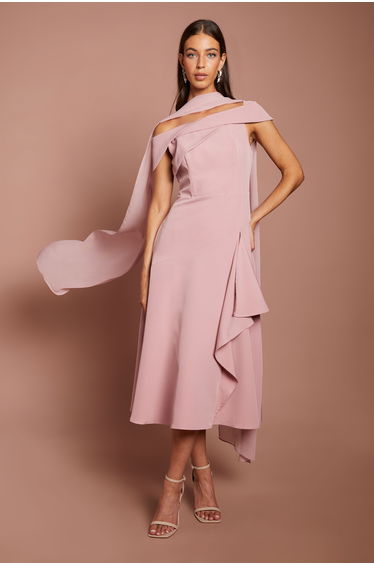Blush Chiffon Scarf