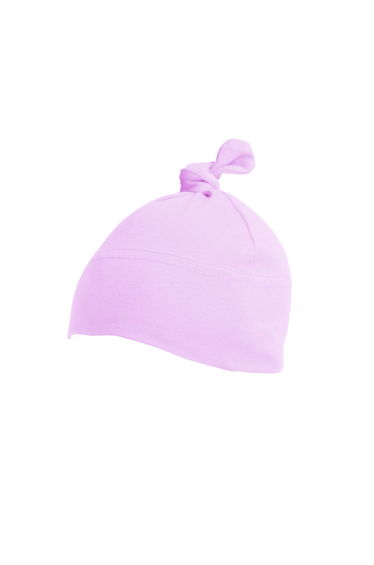Babybugz Baby 1 Knot Plain Hat - Powder Pink