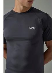 تيشيرت رياضة رجالي لون أسود  - 1