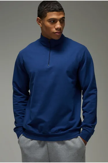 MAN Active Premium Regular Fit 1/4 Zip - navy