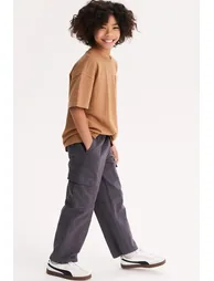 Cargo Trousers with Elasticated Waistband