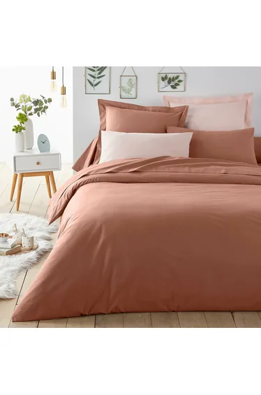 شرشف سرير قطن سادة بحواف مطاطية