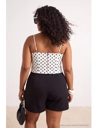 White Finike Woven Plus Size Blouse - 3