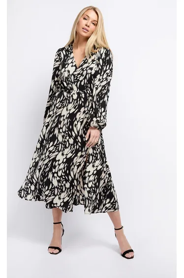 Animal Print Midaxi Dress by Vogue Williams