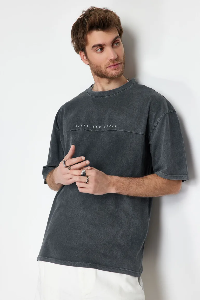 T-Shirt - Gray - Oversize