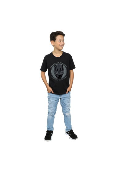 Black Panther Boys Made In Wakanda Cotton T-Shirt - Black