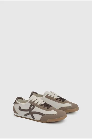 Patrick Faux Suede Lace Up Trainers