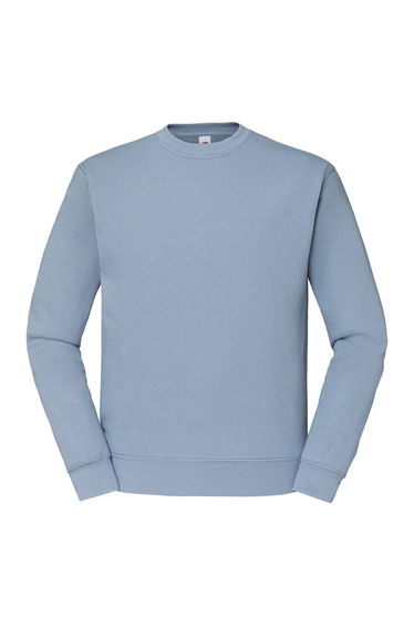 Fruit Of The Loom Mens Classic 80/20 Raglan Sweatshirt - Mineral Blue