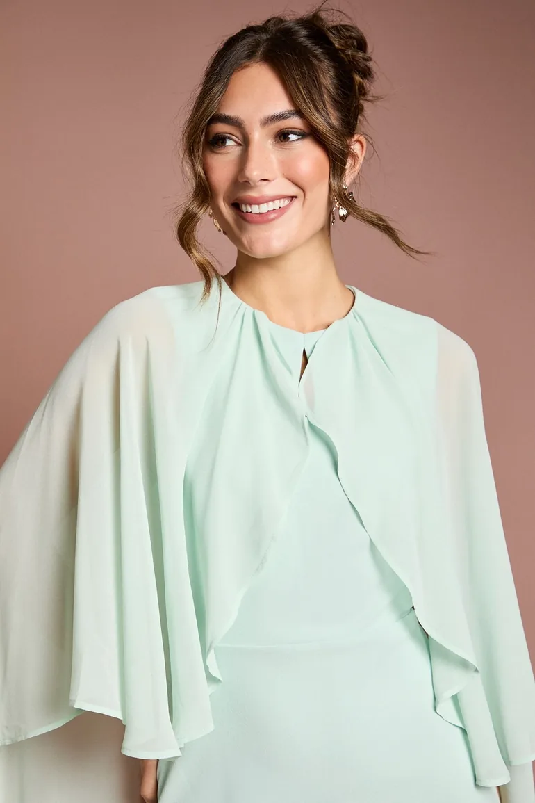 فستان كوست فاشن شيفون أخضر ماكسي بقصة مستقيمة - 3