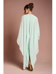 فستان كوست فاشن شيفون أخضر ماكسي بقصة مستقيمة - 2