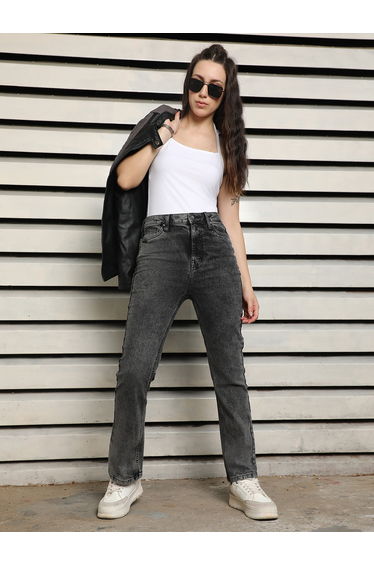 High Rise Slim Fit Light Fade Jeans