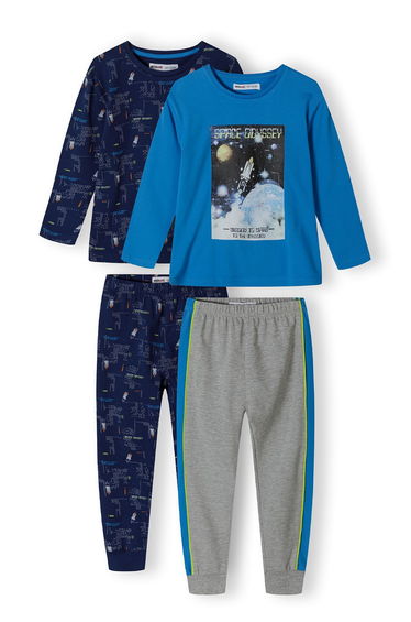 Boys 2 Pack Long Sleeve Pyjamas