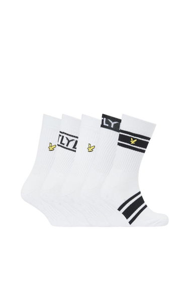 Montrose 5 Pack Sports Socks White