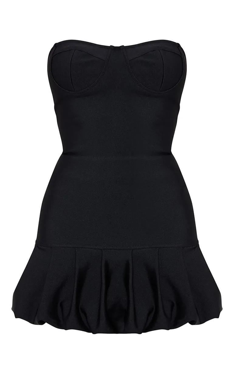 Shop Premium Black Sweetheart Bandage Peplum Mini Dress Prettylittlething Online in Oman Shop Premium Black Sweetheart Bandage Peplum Mini Dress Prettylittlething Online in Oman