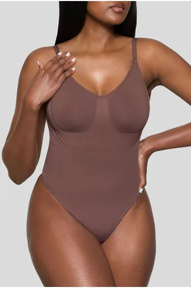BOOMBA | Cocoa Smoothing Series Thong Bodysuit