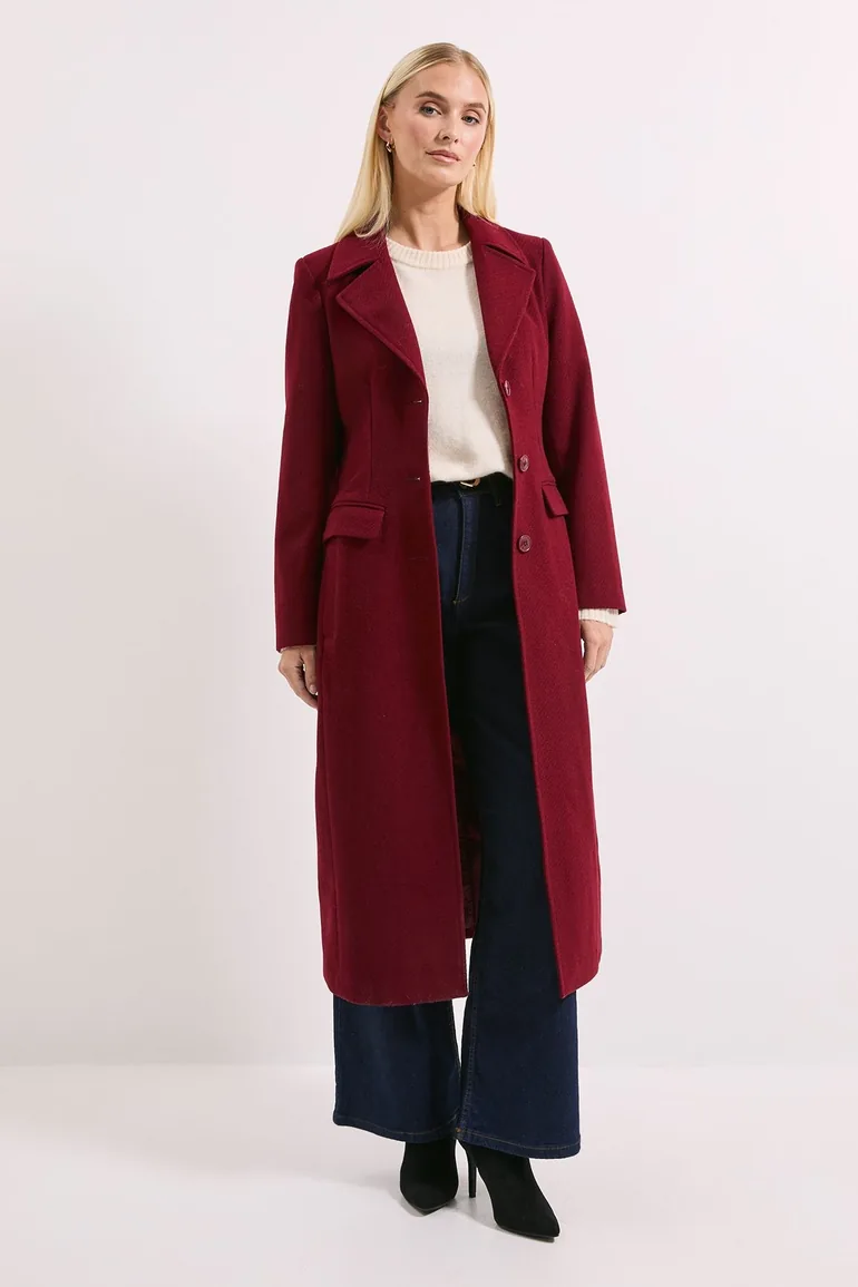 Twill Button Up Coat