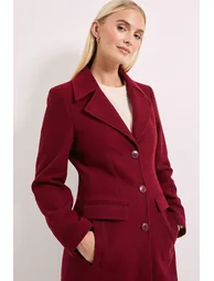 Twill Button Up Coat - 1