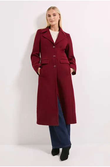 Twill Button Up Coat