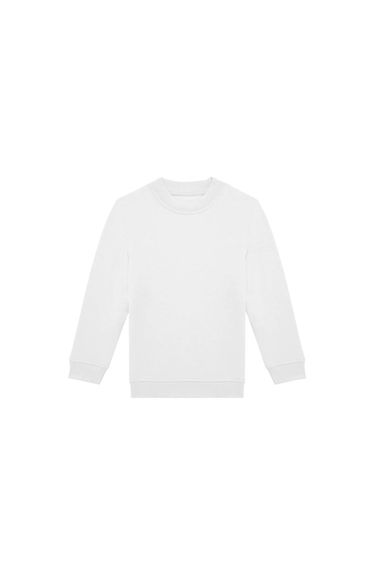 B&C Childrens/Kids ID.332 Crew Neck Sweatshirt - White