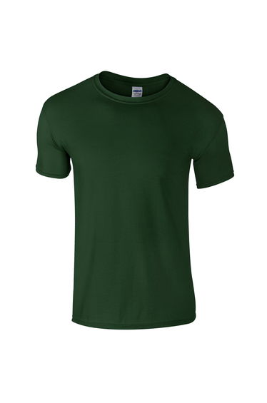 Gildan Mens Short Sleeve Soft-Style T-Shirt - Forest Green