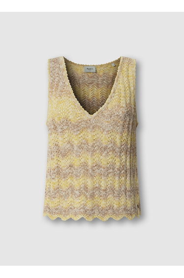 Knitted V-Neck Vest Top