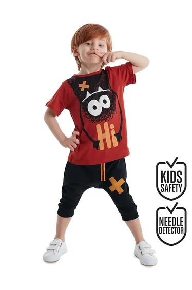 Hi Ponçik Boy T-shirt Shorts Set
