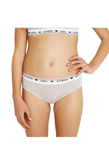 سروال داخلي بريف قطن عدد 2 لون رمادي