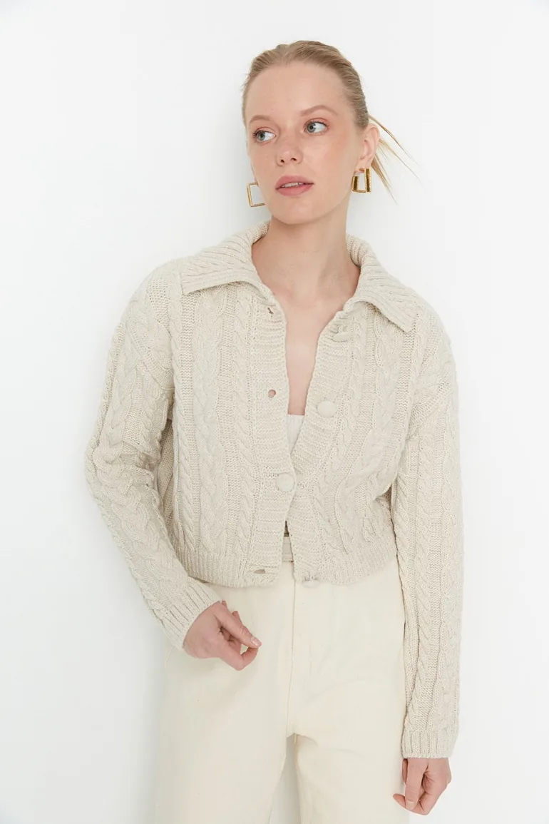 Cardigan - Gray - Regular fit - 2
