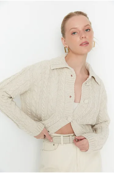 Cardigan - Gray - Regular fit