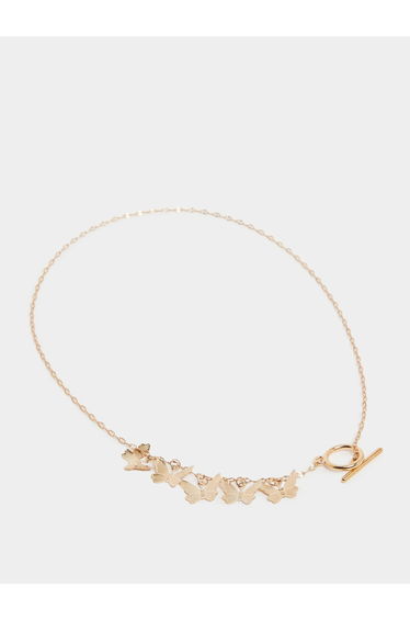 Gold Butterfly Pendant Necklace