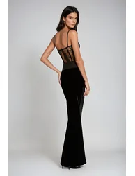 Camillus Lace Corset Maxi Dress - 3