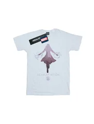 Marvel Womens/Ladies Scarlet Witch Silhouette Cotton Boyfriend T-Shirt - White - 1