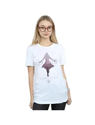 Marvel Womens/Ladies Scarlet Witch Silhouette Cotton Boyfriend T-Shirt - White