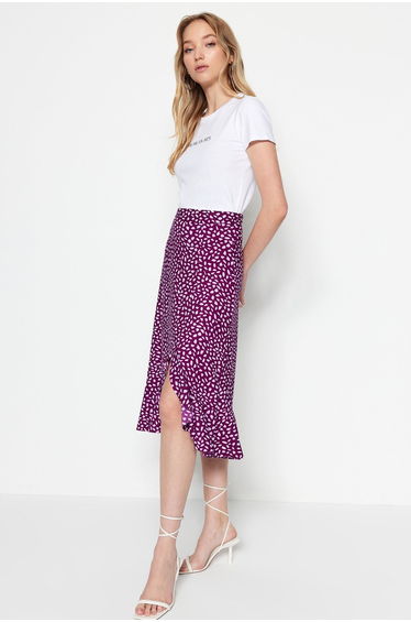 Skirt - Purple - Midi