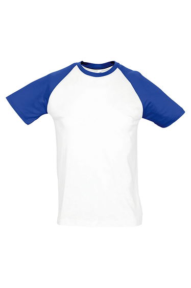 Funky Contrast Short Sleeve T-Shirt - White